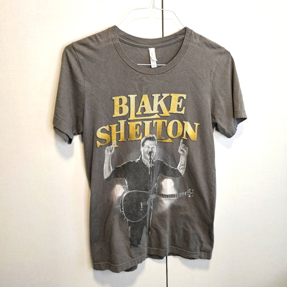 💙 Blake Shelton 2017 Tour T-Shirt szS Gray
